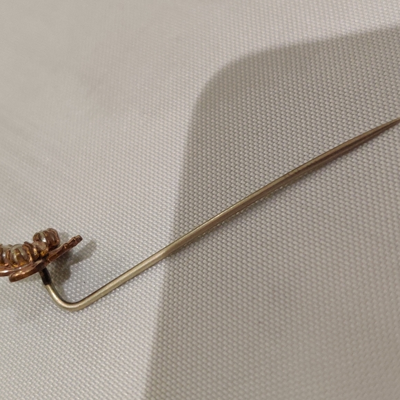 Antique Victorian Cloverleaf Hat /Tie/ Lapel Stick Pin - Picture 8 of 10